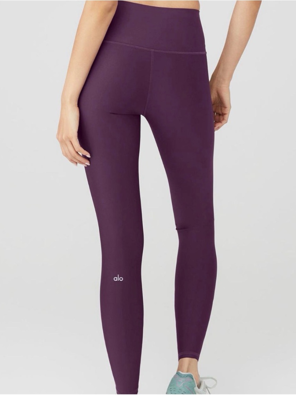 Alo Yoga High Waist Airlift Leggings Purple Size Medium